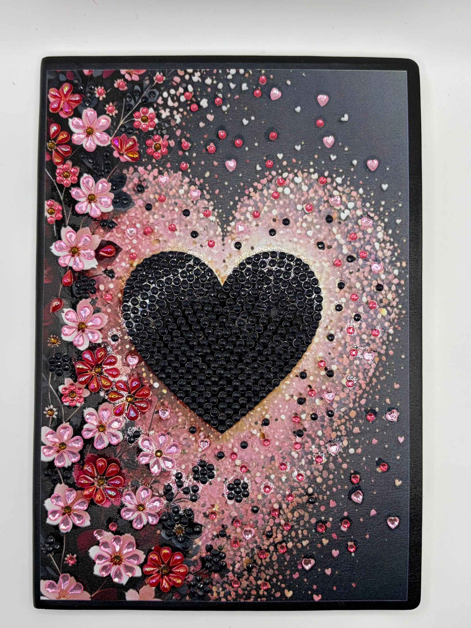Carnet cœur noir 22