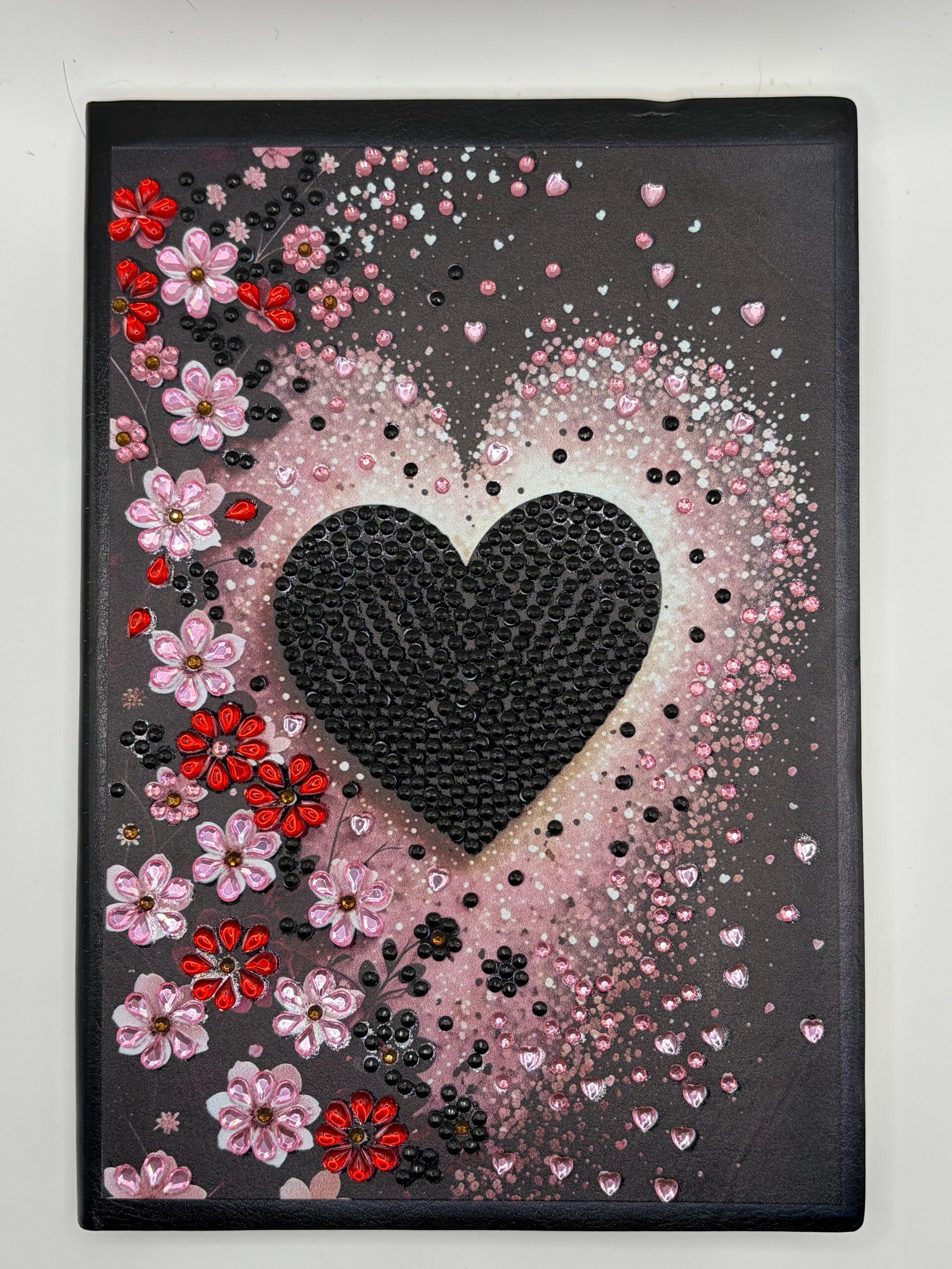 Carnet cœur noir 6