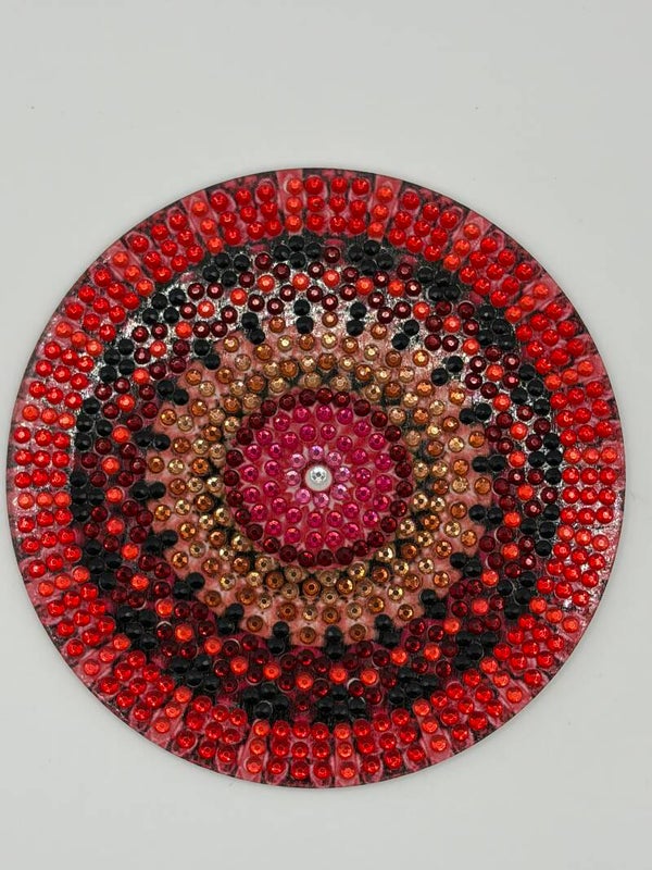 Dessous de verre rouge 8
