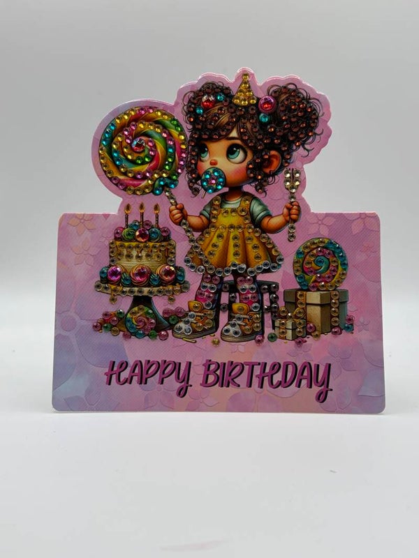 Carte pliable anniversaire 517