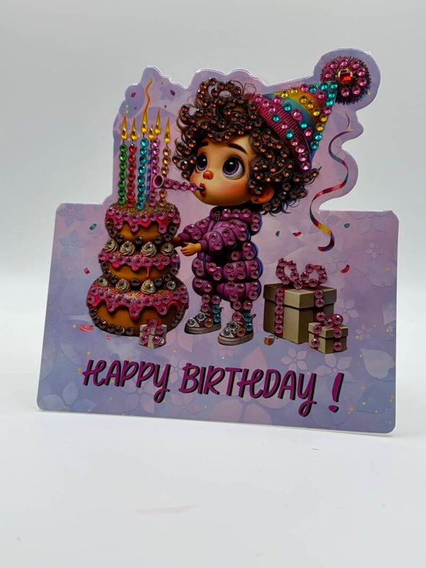 Carte pliable anniversaire 522