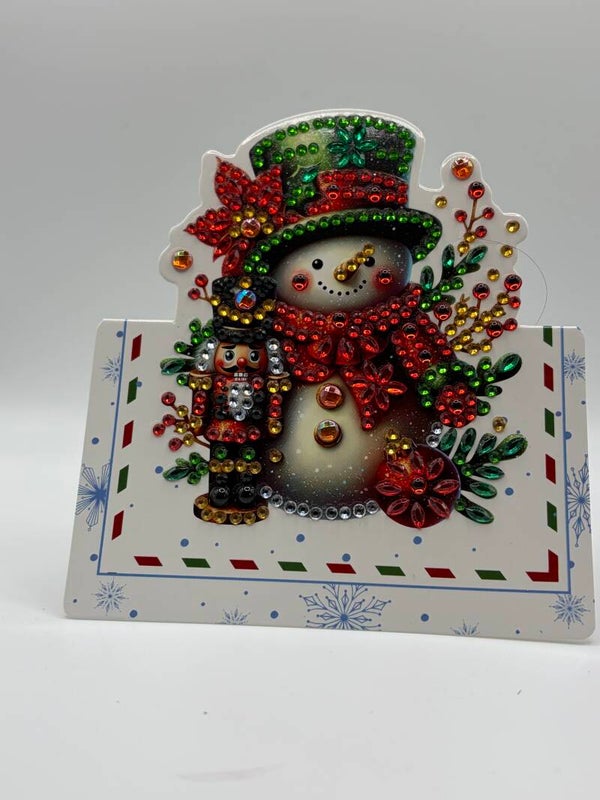 Carte pliable bonhomme de neige 527