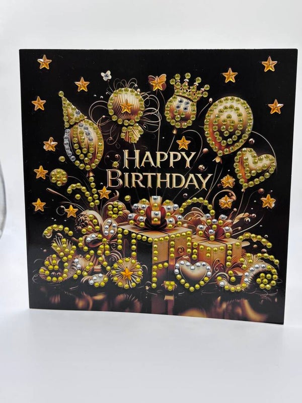 Anniversaire black and gold