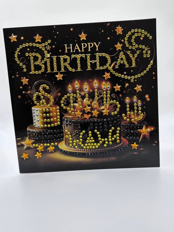 Anniversaire black and gold