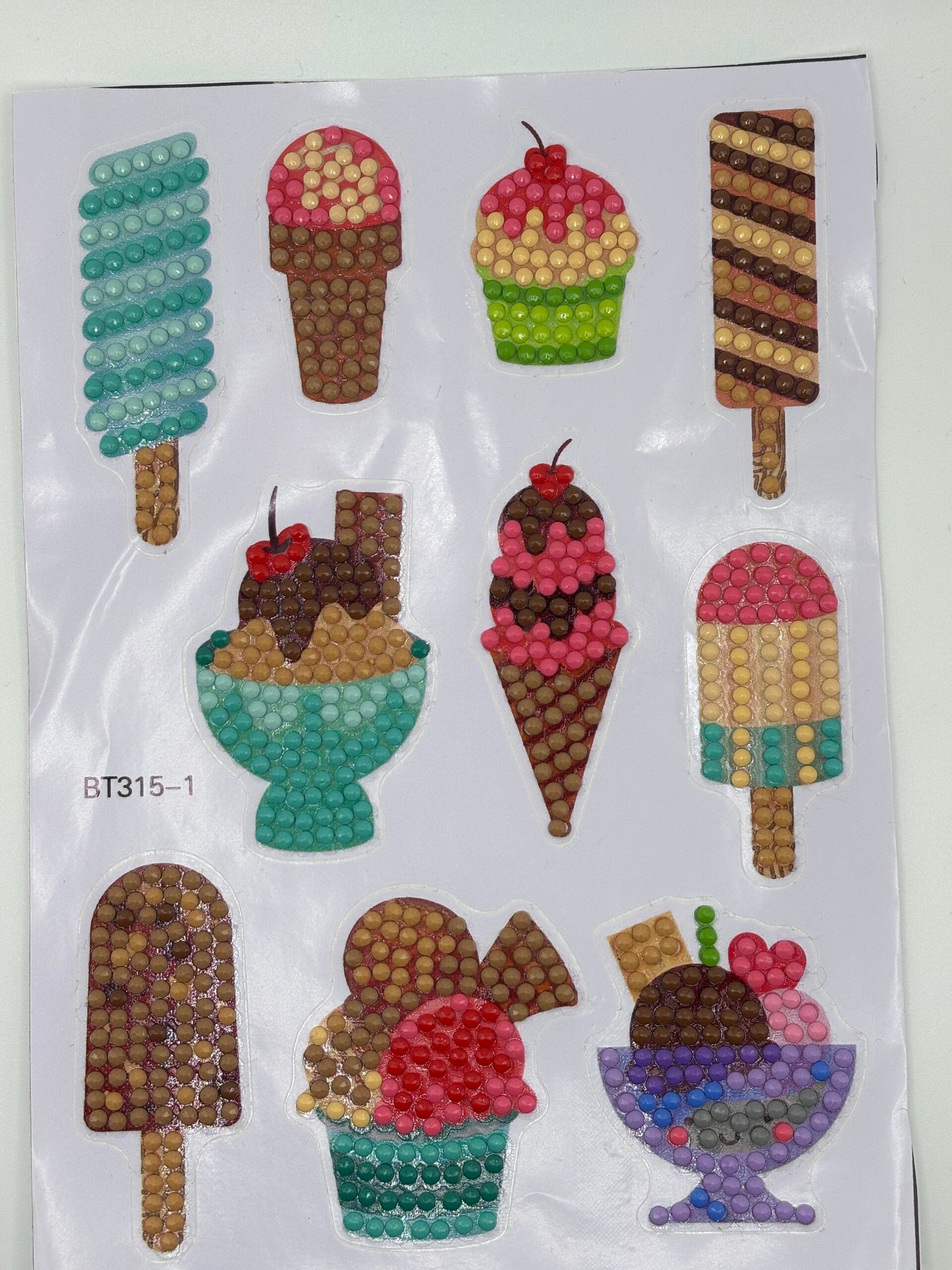 Stickers glace