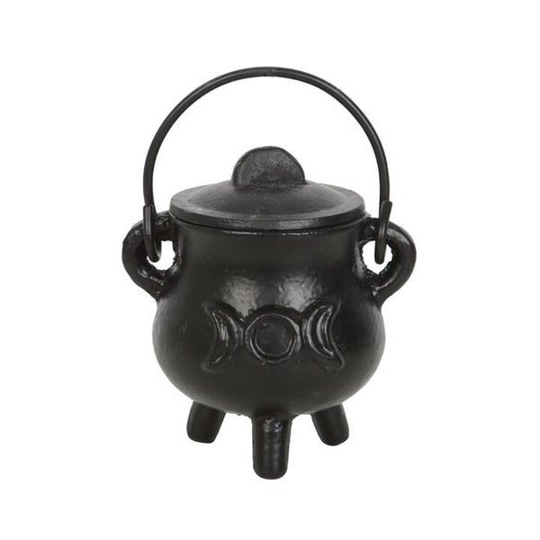 Cast Iron Cauldron Triple Moon