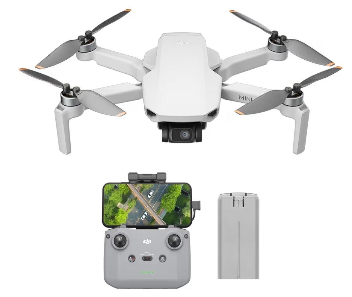 DJI Mini 4K Drohne mit 4K UHD Kamera für Erwachsene, 3Achsen-Gimbal Stabilisierung
