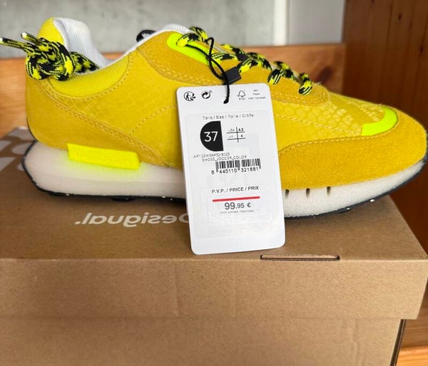 Desigual Turnschuhe Gr 40 Desigual Damen Shoes_Jogger_Colo 8023 Fresh Yellow Sneaker