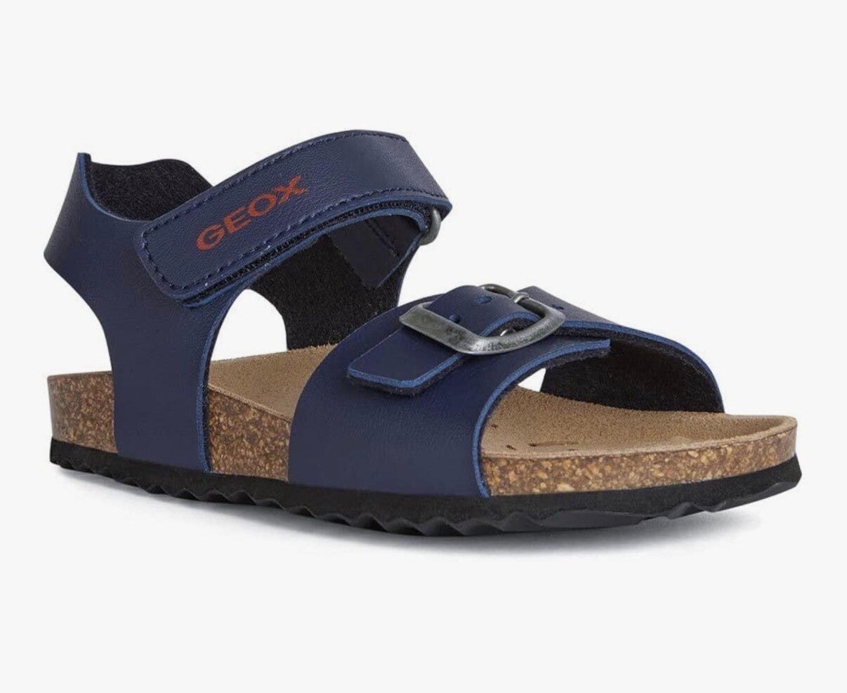 Geox Jungen J Ghita Boy Sandal, Navy Gr.35