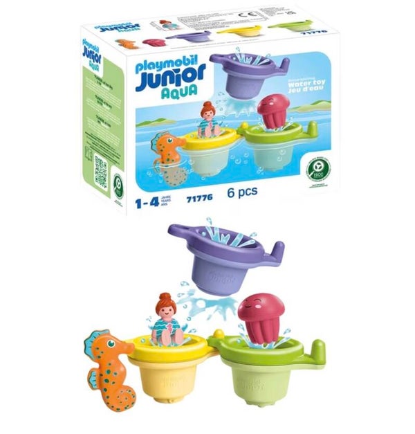 Gesponsert PLAYMOBIL 4,6 4,6 von 5 Sternen (622) PLAYMOBIL | JUNIOR Aqua | Schwimmbecher mit Wasserspaß | Wasserspielzeug ab 1 Jahr | Geschenk für Kleinkinder | Lehrreich & Spaß beim Baden | Nachhaltiges Badespielzeug | 71776