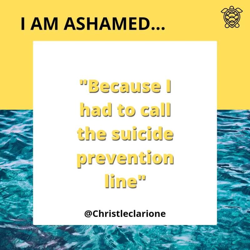 NL &quot;Ik schaam me omdat ik de zelfmoordpreventie lijn heb moeten bellen&quot; PAP &quot;Mi tin berguensa pasombra mi mester a bel e liña di prevenshon di suisidio&quot;  #schaamte #hulplijn #yudansa #berguensa #shame #help