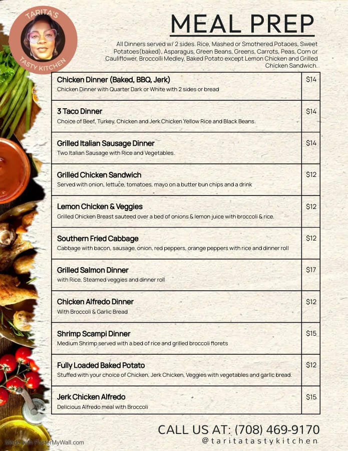 2024 Meal Prep Menu