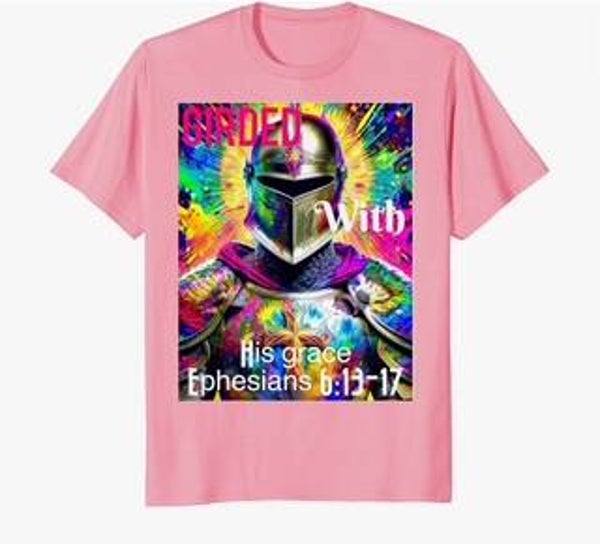 Girded With His Grace Men's (Pink)