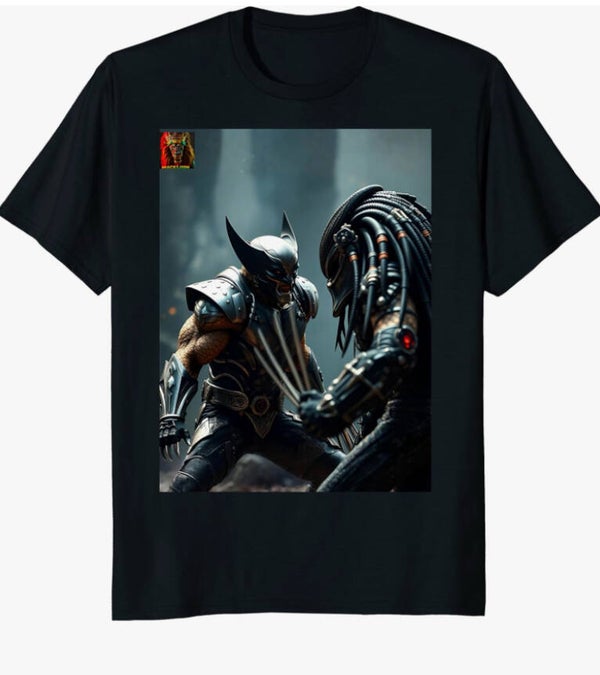 Wolverine Vs Predator #2 (Men's) Black