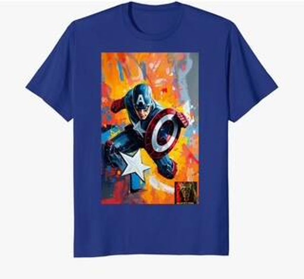 Captain America: Red white and graffiti  (Men's)