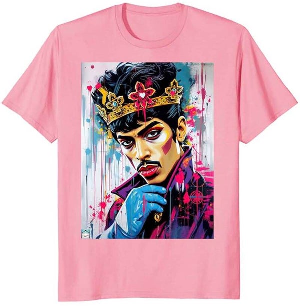Music Legends: Prince (Men's) Pink
