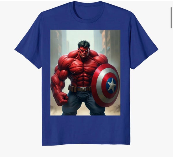 Captain America Brave New World (Red Hulk #2: Blue Men's)