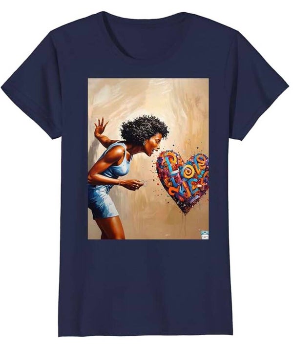 An Expression of LOVE: She IS (Women's)-Navy
