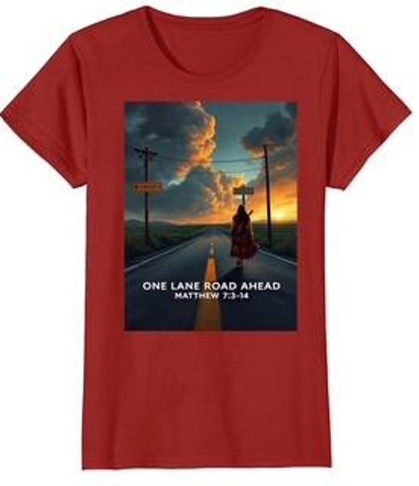 One Lane Road Ahead (Women's) Red