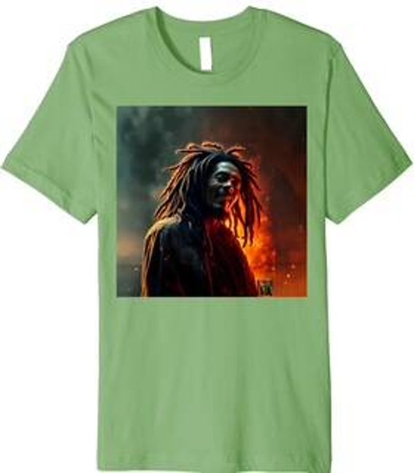 Music Legends: Bob Marley #2 (Men's) Green