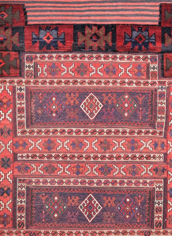 Perserteppich / Orientteppich – Kelim – alte Bakhtiari Jowal (Transporttasche), aus Persien (ca. 1960) – 253 cm x 110 cm