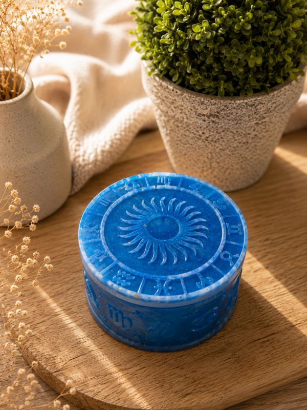 Boîte vintage astro bleu