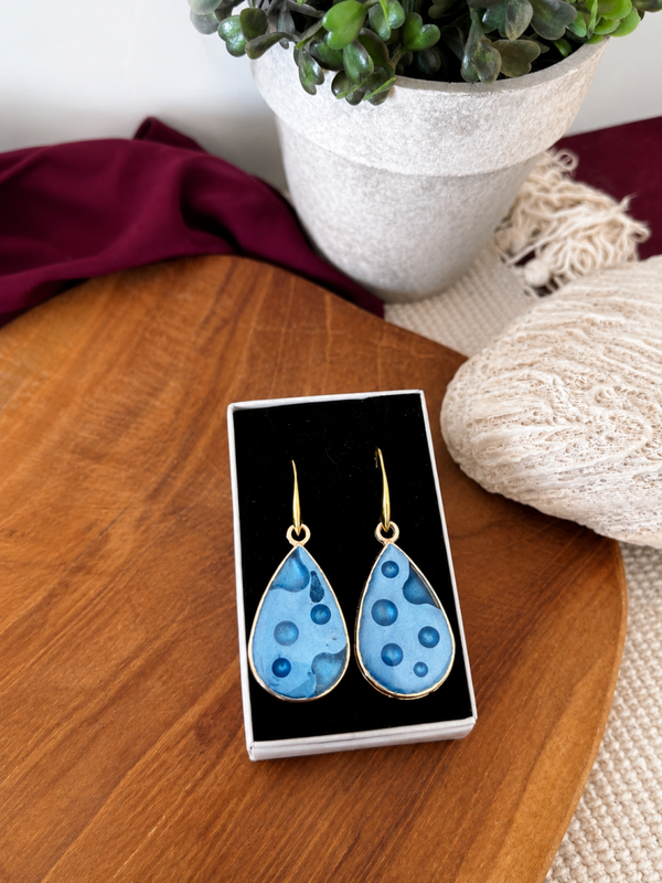 Boucles d'Oreilles - BUBBLE BLUE