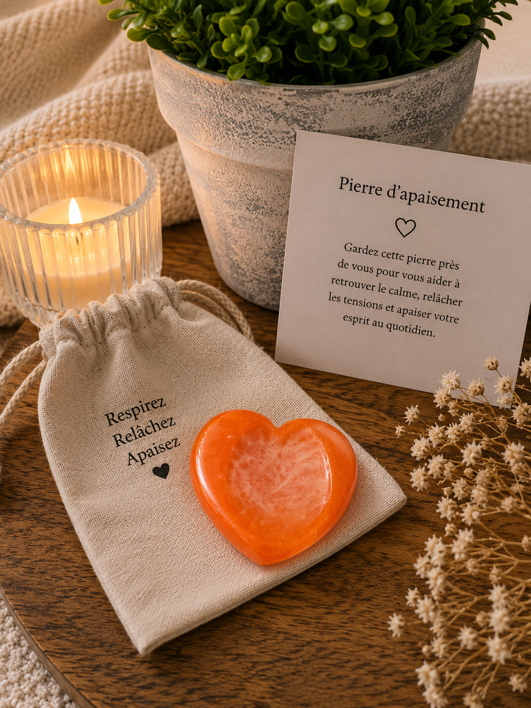 PIERRE D’APAISEMENT - COEUR AGRUME