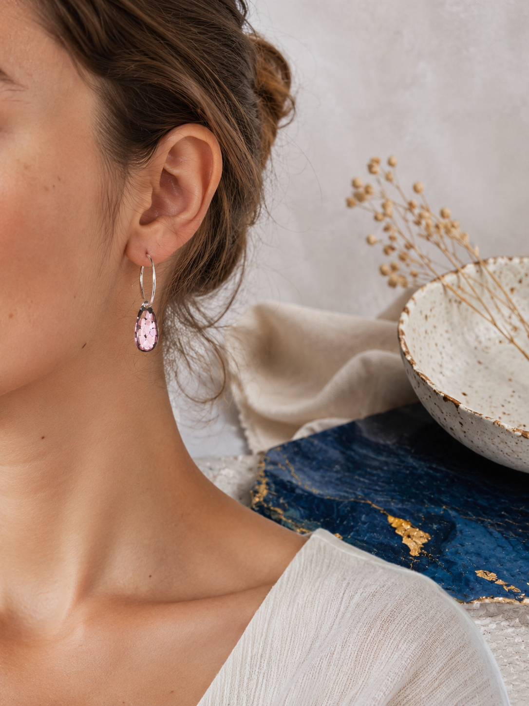 Boucles d'Oreilles - GOUTTE STRASS