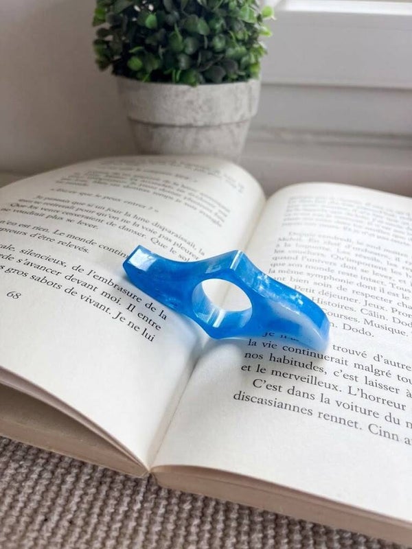 BAGUE DE LECTURE - BLEU BLANC