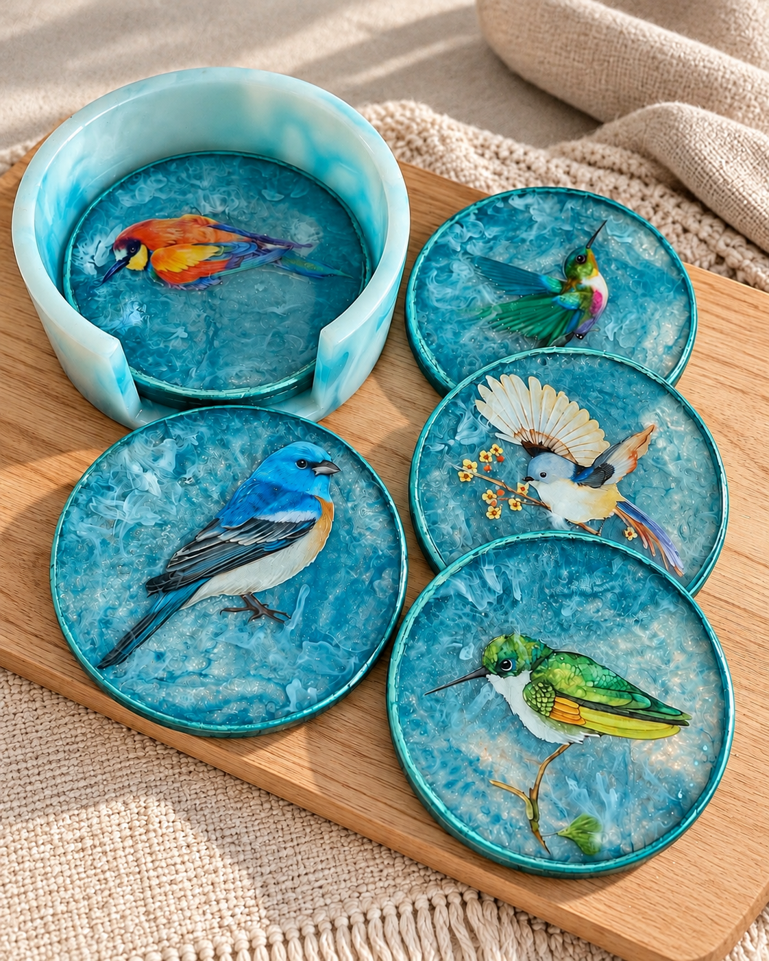 Set de dessous verres - OISEAUX