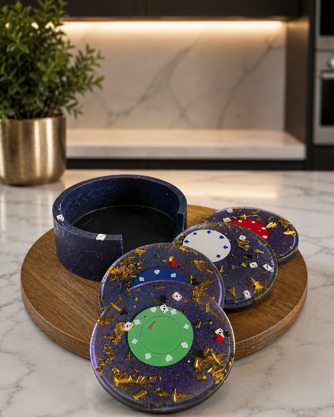 Set de dessous verres - POKER