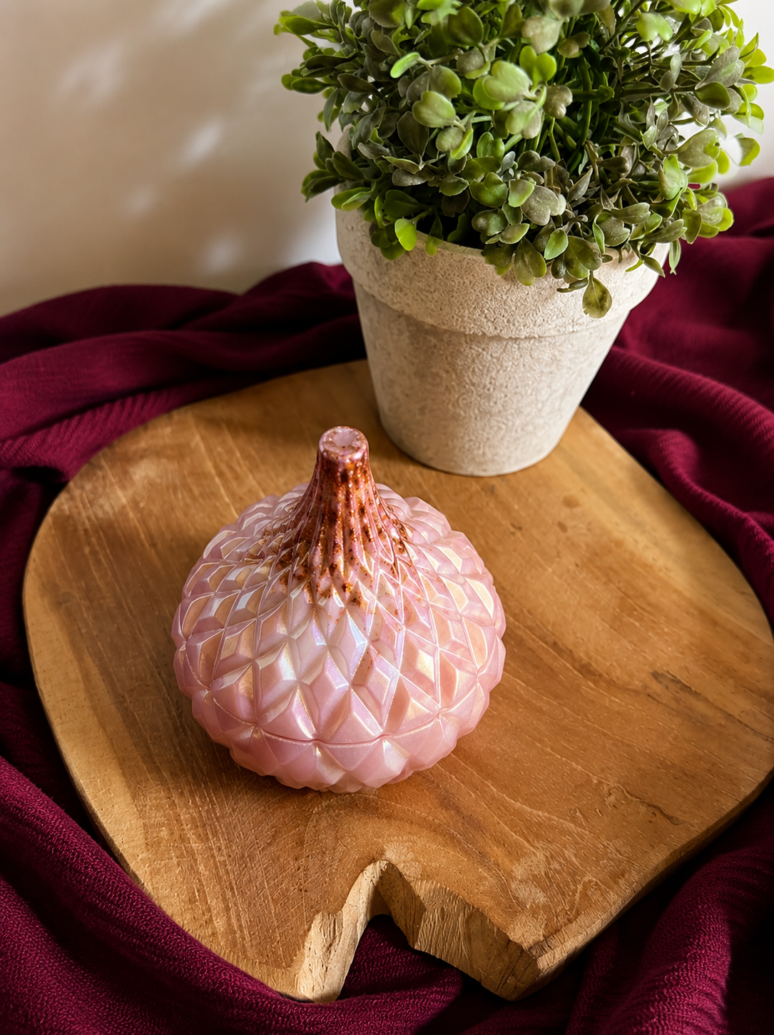 Boîte Rose à Relief