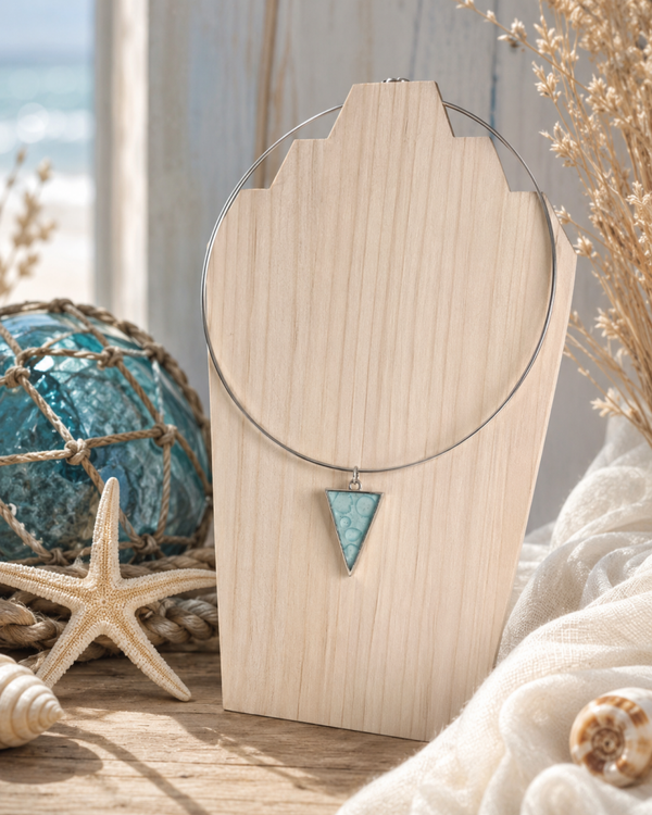 Collier Triangle Bleu