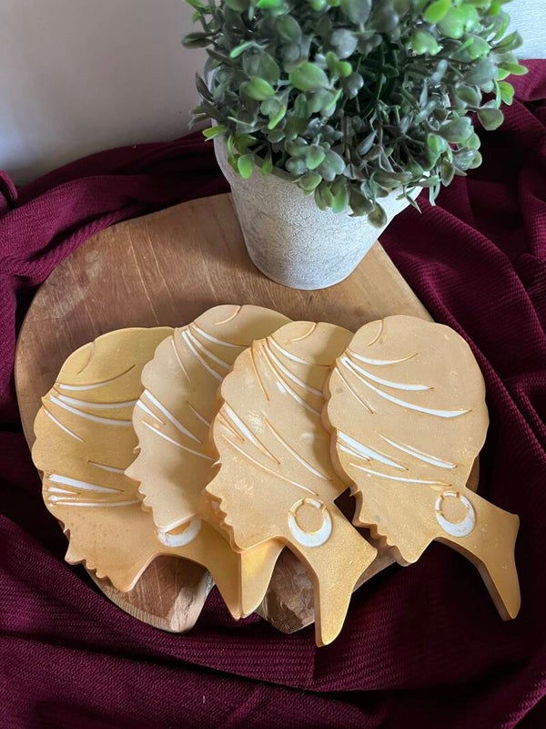 Dessous verres x4 Afro