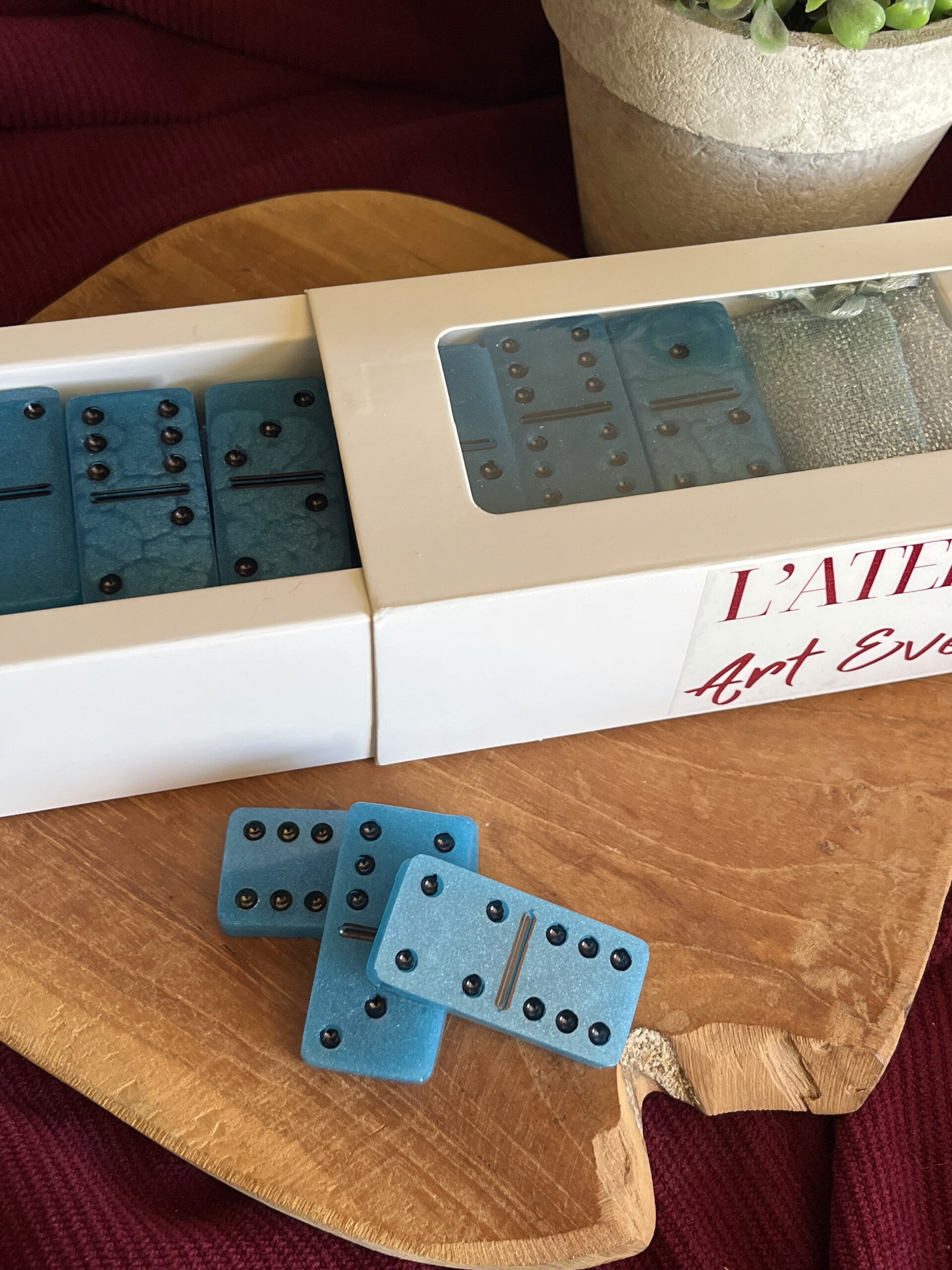 Jeu de Domino en Résine
