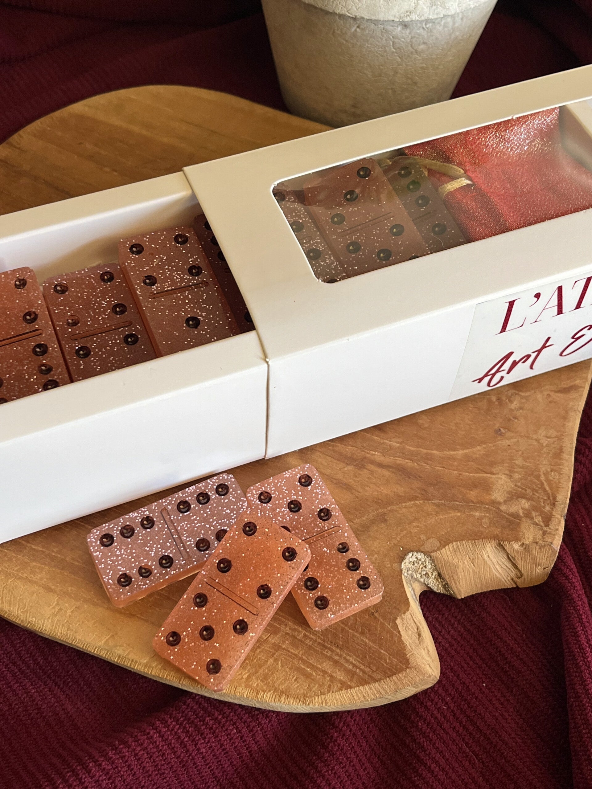 Jeu de Domino en Résine