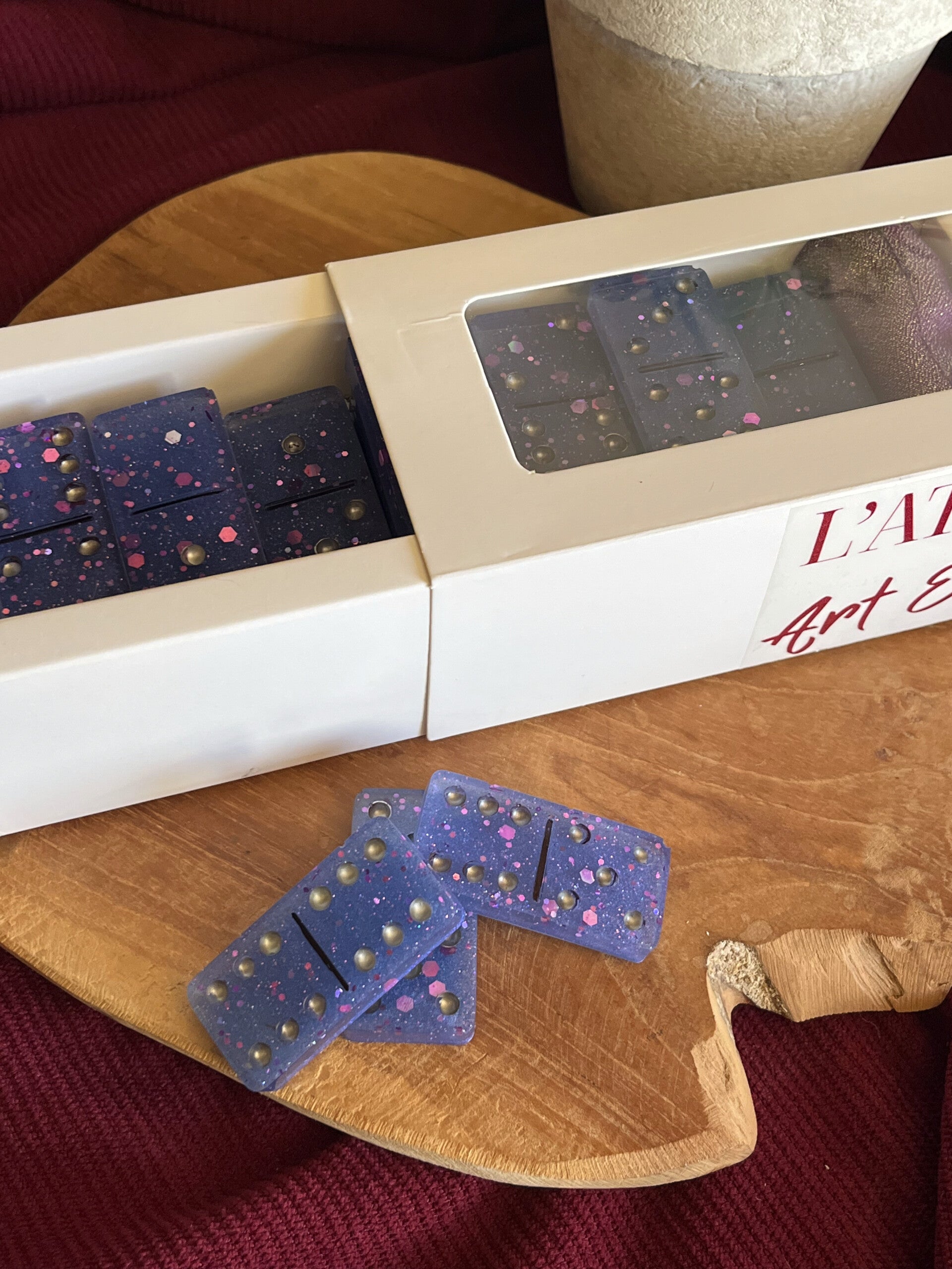 Jeu de Domino en Résine