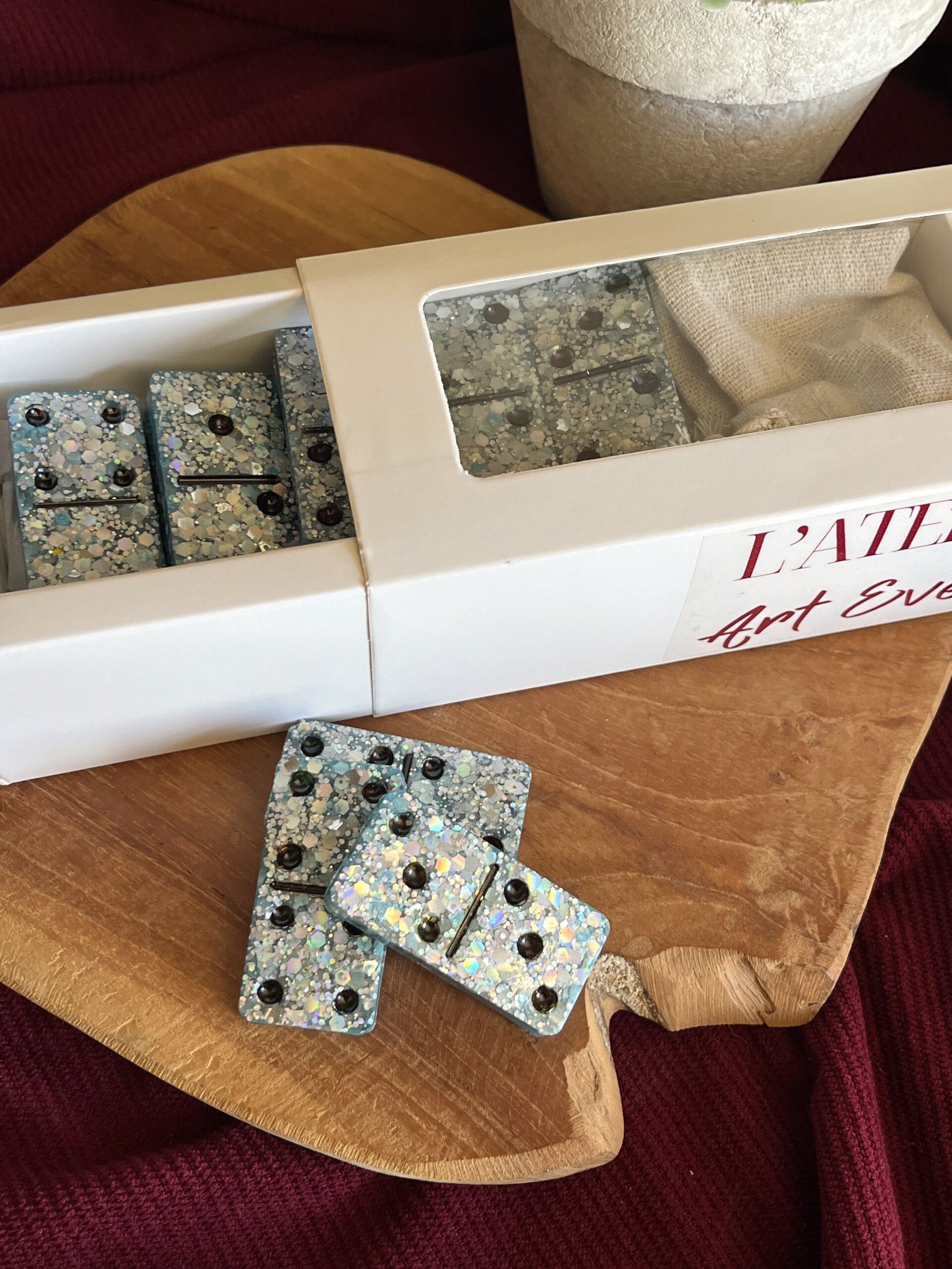 Jeu de Domino en Résine