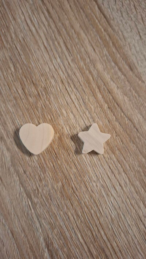 Les perles en bois brut