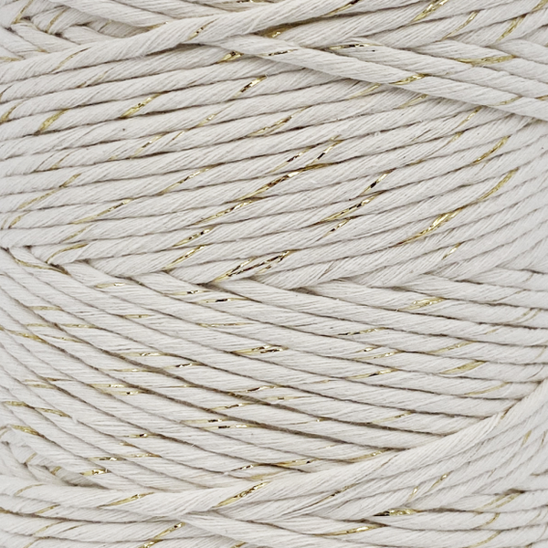 Pré-commande corde peignée macramé avec fil métallisé