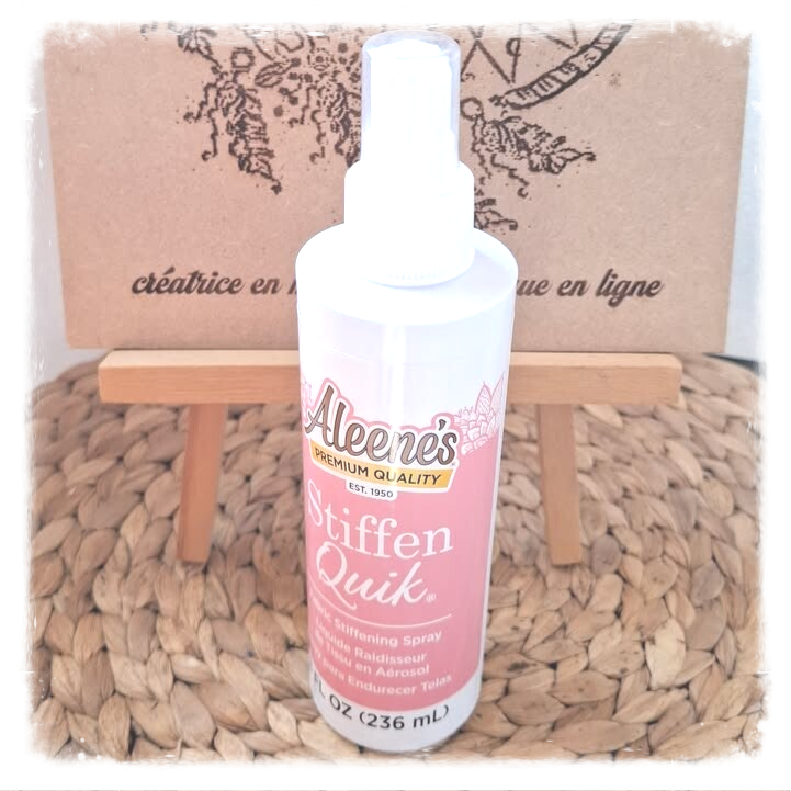 Spray durcisseur textile Aleene’s Stiffen Quik – Tenue & finitions parfaites