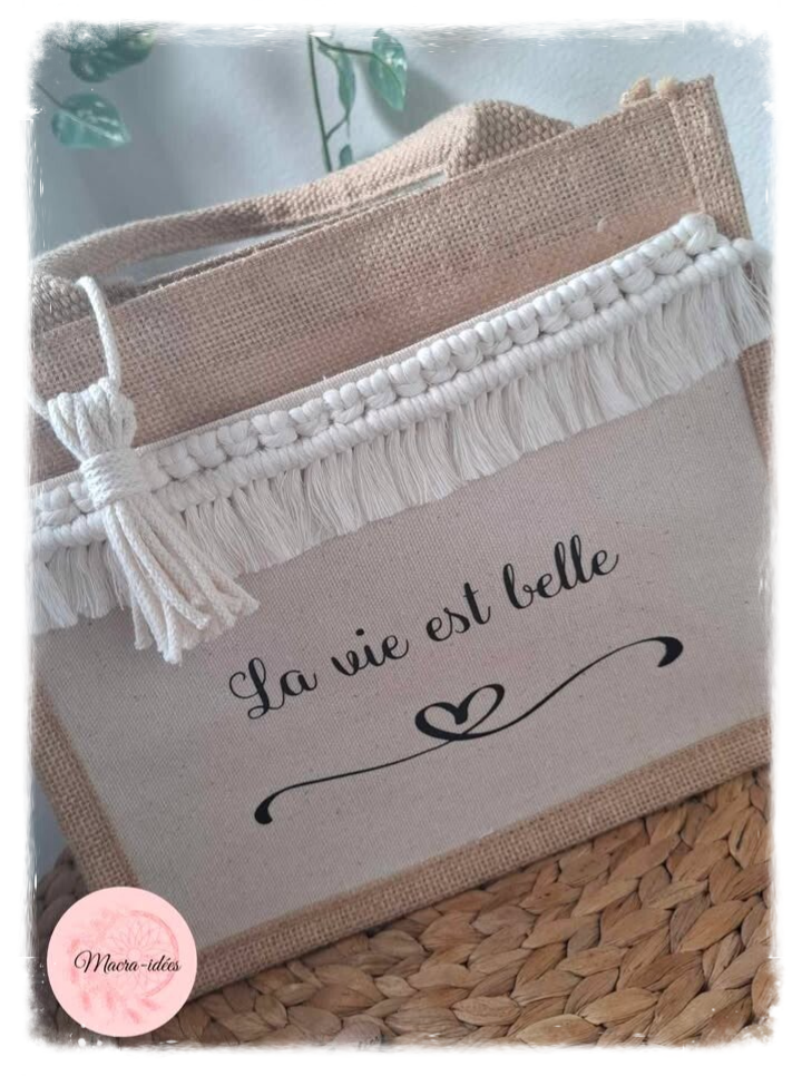 Le petit cabas macramé