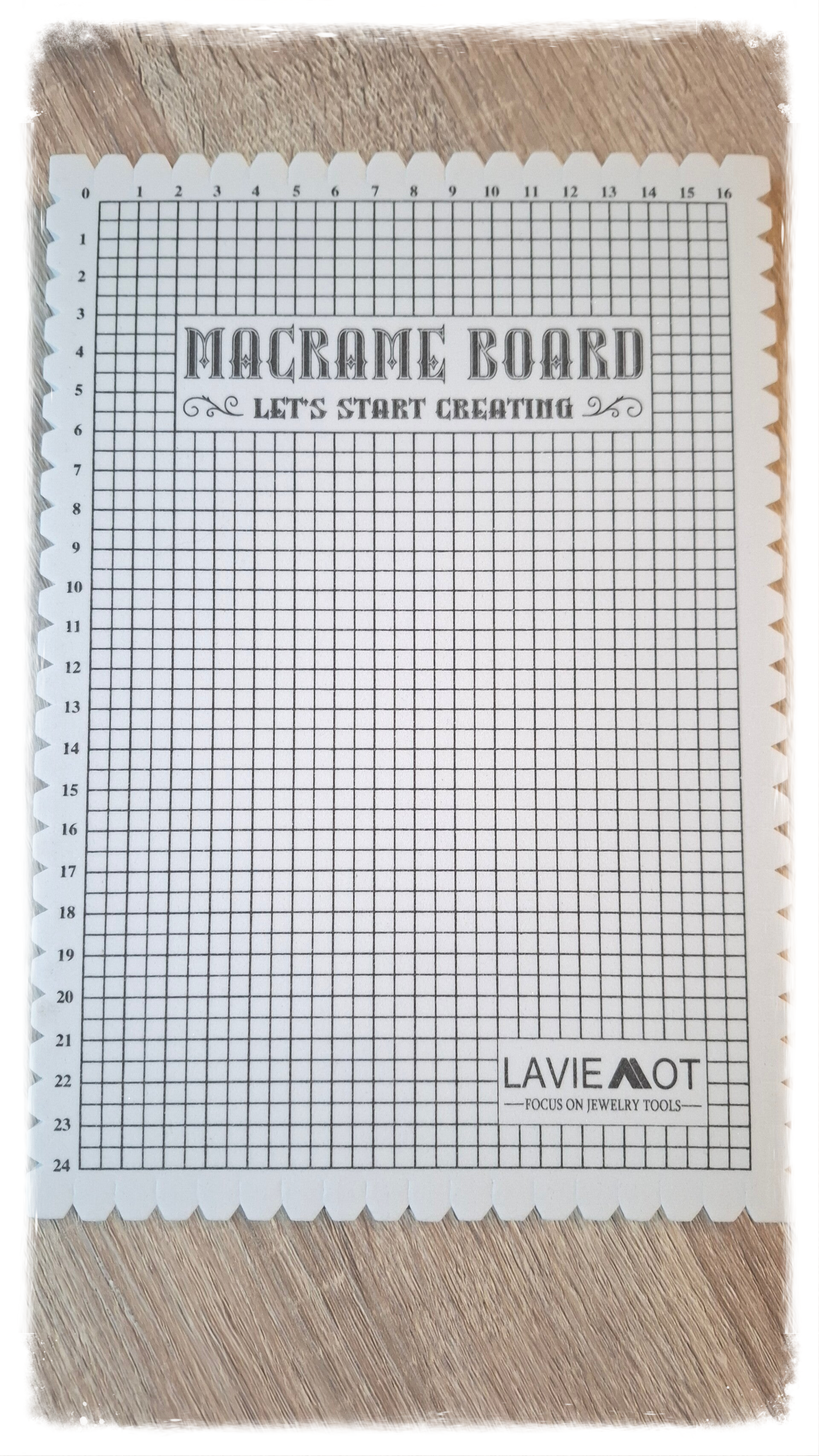 Plaque en mousse pour macramé – Maintien & précision