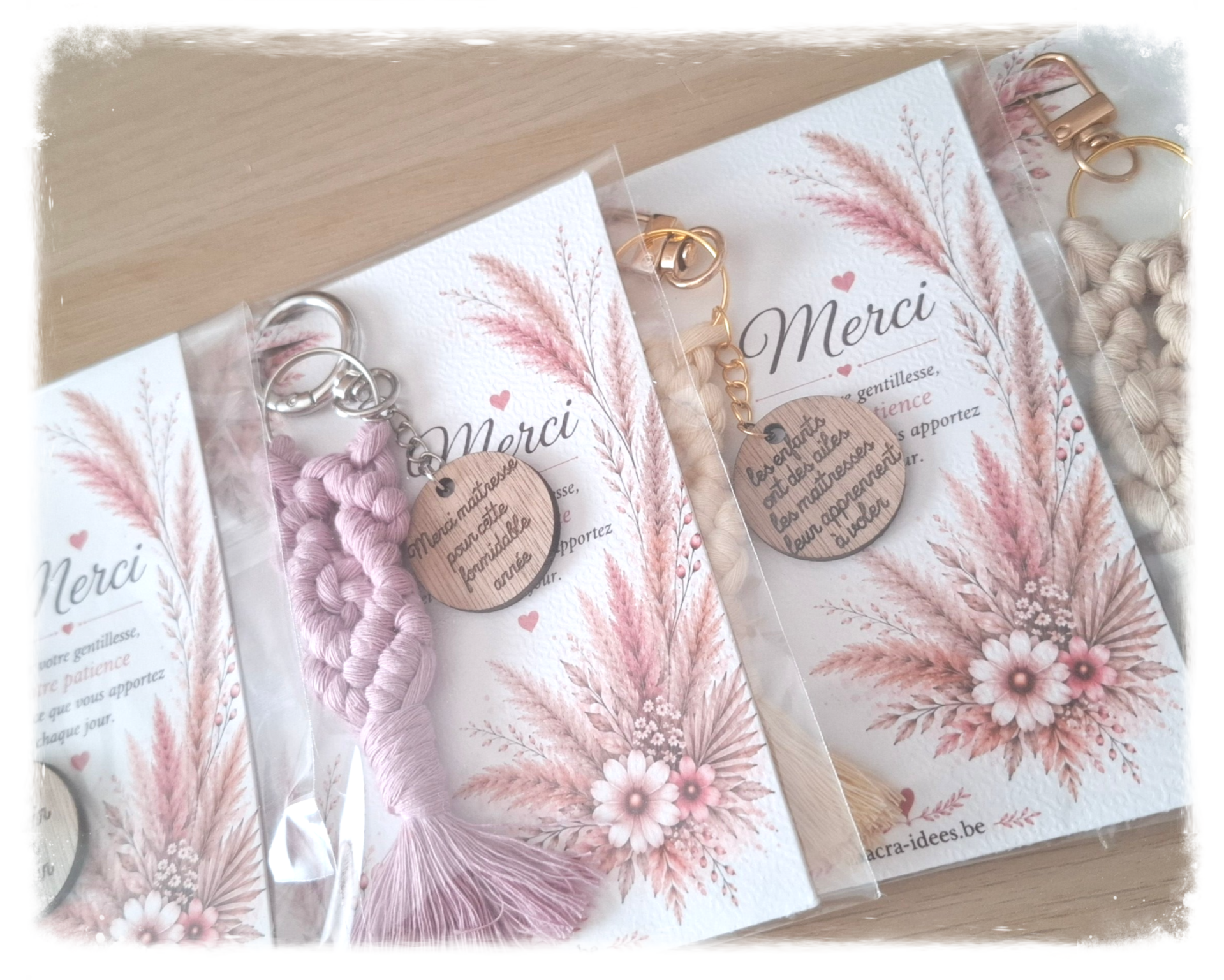 🌿 Porte-clés bohème personnalisé