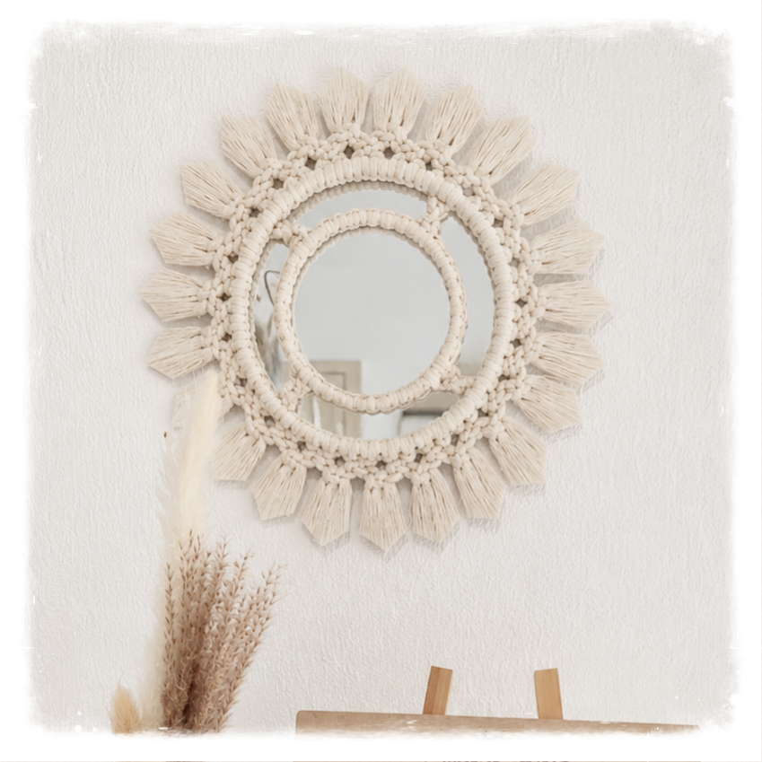 Bambino – Petit miroir bohème artisanal