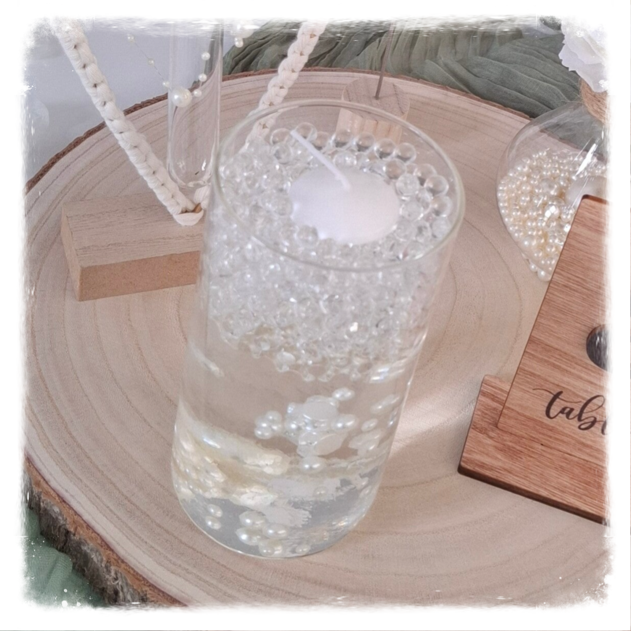 🕯️ Vase décoratif transparent - Location