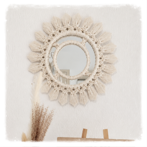 Bambino – Petit miroir bohème artisanal