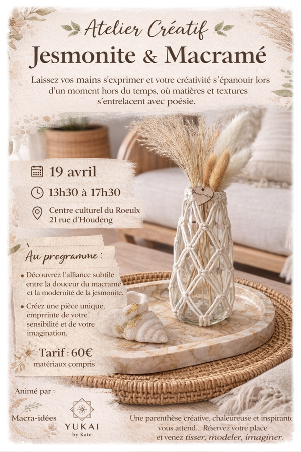 Atelier Macramé et Jesmonite