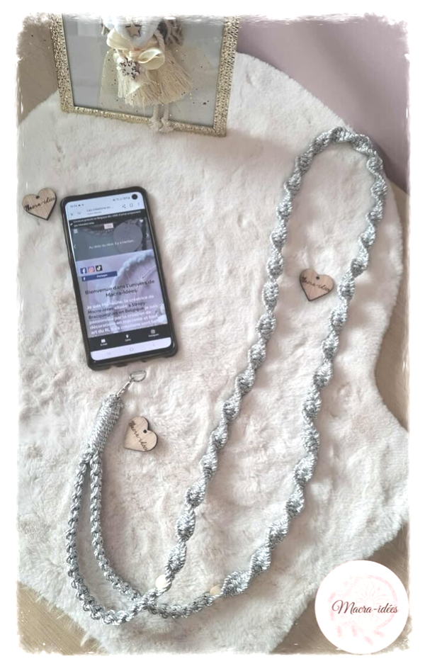 Lanière longue pour téléphone – Bohème & pratique